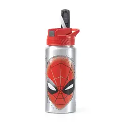 DISNEY - Botella Metálica Spiderman 500ml Rojo/Negro