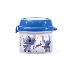 DISNEY - Porta Snack Stitch 280ml Azul
