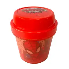 DISNEY - Porta Fruta Spiderman 320ml Rojo.