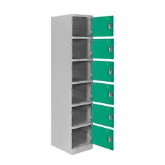 MALETEK - Locker ABS LP1-06 Con Llave Doble Puerta Color Verde