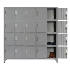 MALETEK - Locker Metálico MK5-04 20 Puertas Porta Candado.