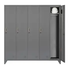 MALETEK - Locker Metálico MK5-01 5 Puertas Porta Candado.