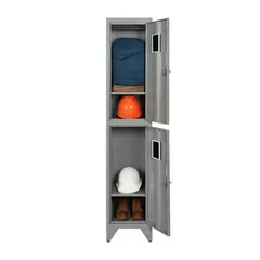 MALETEK - Locker Metálico MK1-02 2 Puertas Porta Candado.