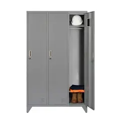 MALETEK - Locker Metálico MK3-01 3 Puertas Porta Candado.