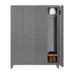 MALETEK - Locker Metálico MK4-01 4 Puertas Porta Candado.