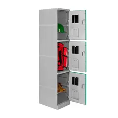MALETEK - Locker ABS LP1-03 Con Llave Doble Puerta Color Verde