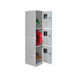 MALETEK - Locker ABS LP1-03 Con Llave Doble Puerta Color Celeste.