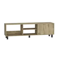 TUHOME - Rack Tunez TV65" 160x47.5x35cm Macadamia.