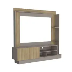 TUHOME - Estante Doha TV 70" 180x175x38.5cm Taupe/Fresno.