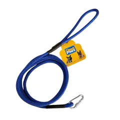 CLAWS & PAWS - Correa Soga Mediana 2m Azul.
