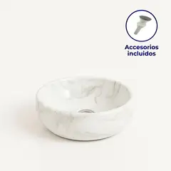 AMERICAN FURNITURE - Ovalín Circular Blanco
