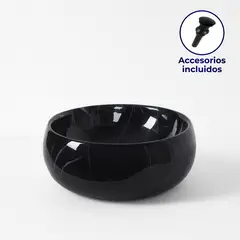 AMERICAN FURNITURE - Ovalín Redondo Negro