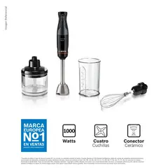 Bosch - Batidora de Inmersión Ergomaster Negro MSM4B621.
