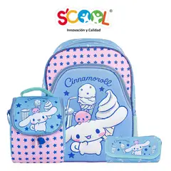 SCOOL - Mochila Niña Set 3 Piezas Cinnamoroll