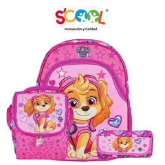 SCOOL - Mochila Niña Set 3 Piezas Paw Patrol