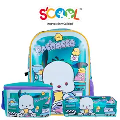 SCOOL - Mochila Niña Set 3 Piezas Pochacco