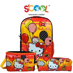 SCOOL - Mochila Niña Set 3 Piezas Hello Kitty