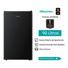 HISENSE - Frigobar 90 Litros Negro RR121NB2A