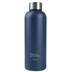 NATIONAL GEOGRAPHIC - Botella Metálica 500ml Azul oscuro