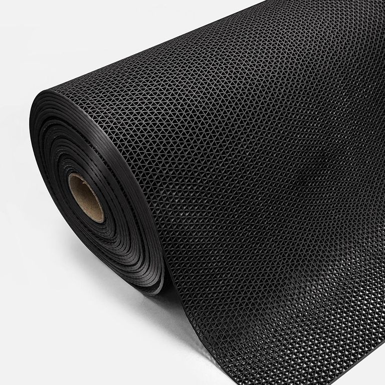 Piso Ondas Negro PVC 60cm 5mm Venta por Metro Lineal