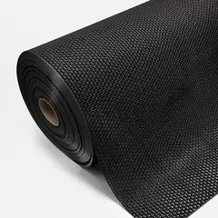 SAN BLAS - Piso Ondas Negro PVC 60cm 5mm Venta por Metro Lineal