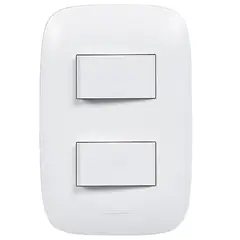 BTICINO - Conmutador Doble Domino Sencia Blanco