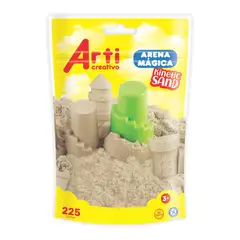 ARTI CREATIVO - Arena Mágica Ziploc 225gr Color Natural.