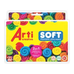 ARTI CREATIVO - Plastilina Soft Jumbo x12.