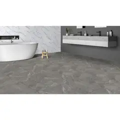 SAN LORENZO - Cerámica Cementicia Alcázar Grey Piso y muro 60 x 60 cm 2.5m2
