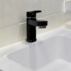 METUSA - Llave de Lavatorio Monomando Bajo Negro