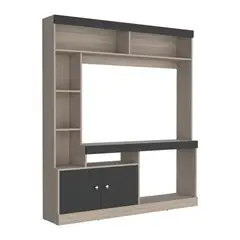 TUHOME - Estante de TV 65" Dante Bardolino y Wengue 180x180.6x30.3cm