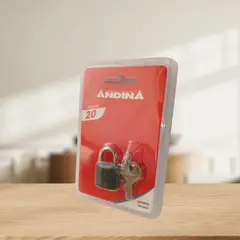 ANDINA - Candado Modelo A20 en Blíster
