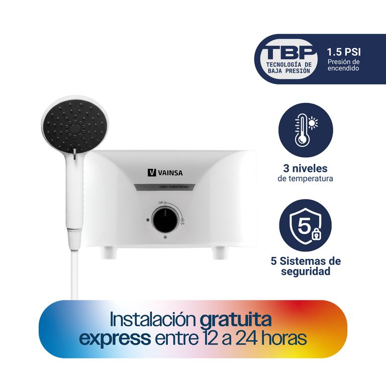Rapiducha Eléctrica VR11 5500W