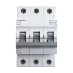 undefined - Interruptor Termomagnetico SIEMENS 3x63A 10Ka 220V CurvaC IEC60898