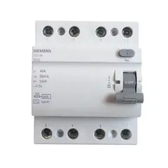 undefined - Interruptor Diferencial SIEMENS 4x25A 30mA Tipo AC Test IEC61008