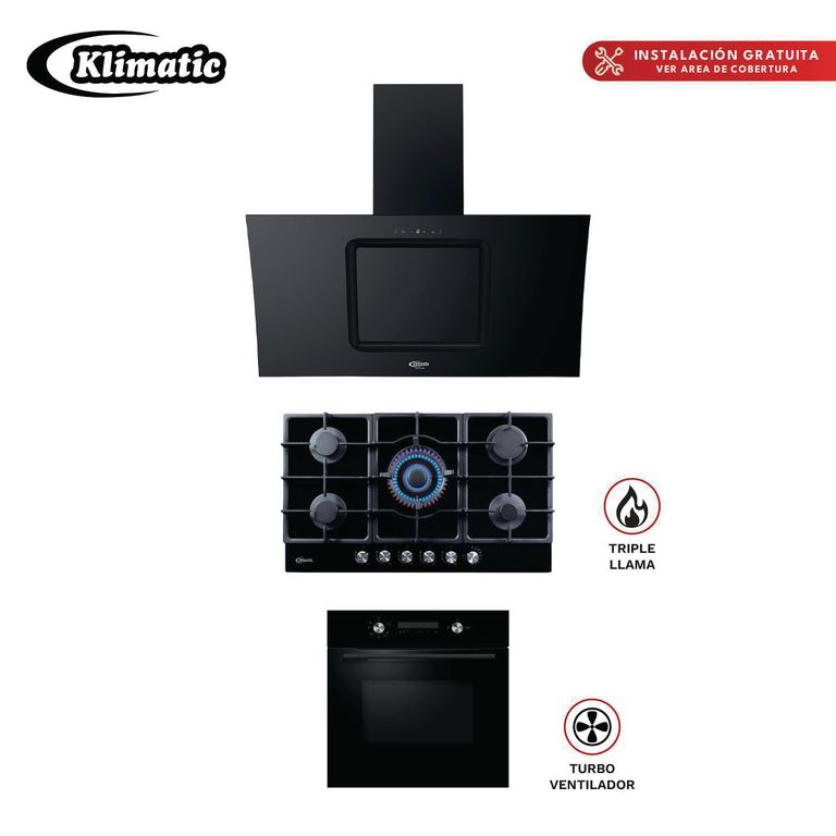 Combo de 3 Productos Trevi 90 Kamba 90 y Bonn Black