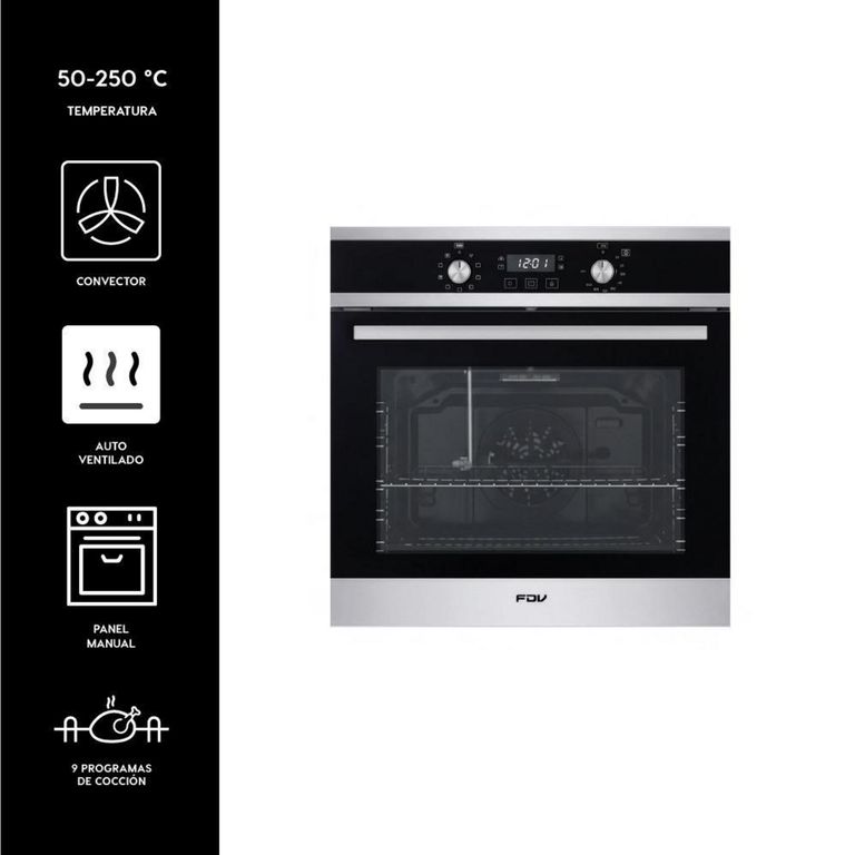 Horno Twin Black de 70 Litros