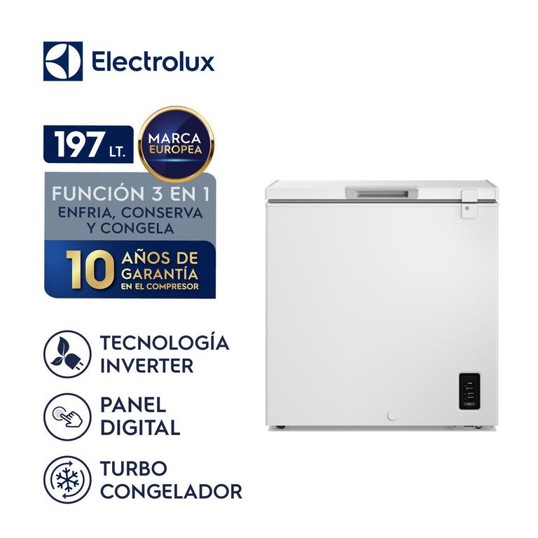 Congelador Horizontal 197L Inverter con Función Turbo EFH20S2P5AW