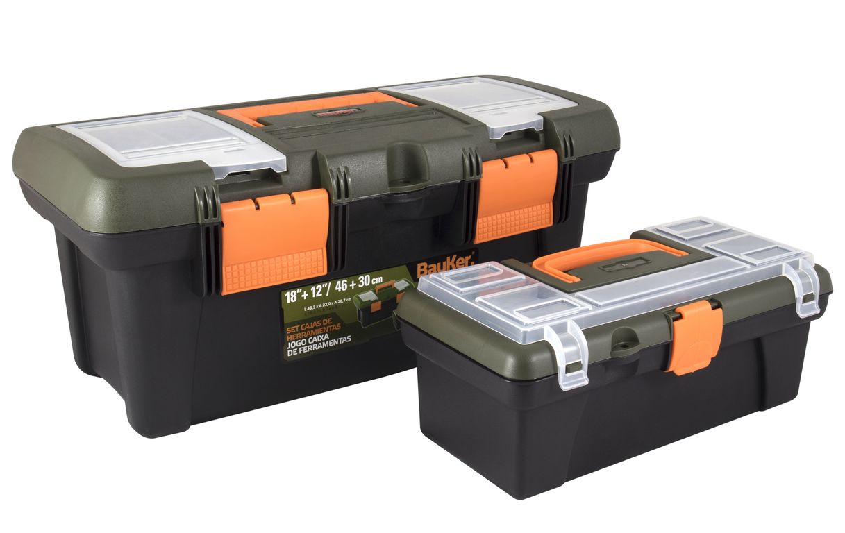 Set 2 Cajas de Herramientas 18'' y 12''