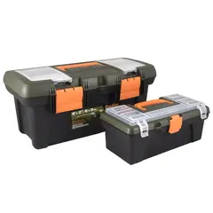 BAUKER - Set 2 Cajas de Herramientas 18'' y 12''