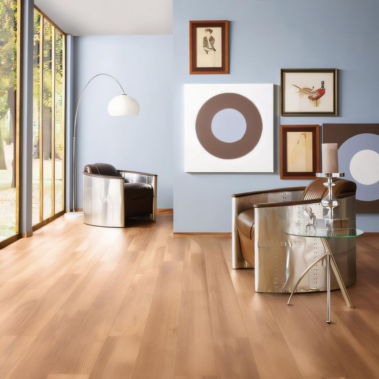 Piso Laminado Acero Natural Marrón 2.4m2