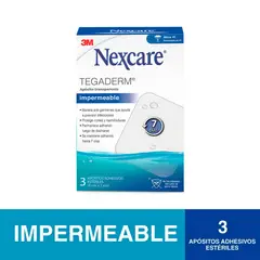 NEXCARE - Tegaderm Transparente Impermeable X3