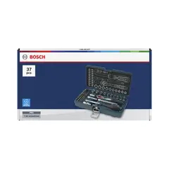 Bosch - Juego de Dados y Ratchet de 1/4" x 37 Piezas