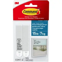 COMMAND - Tiras 3M para colgar cuadros 4 Unidades