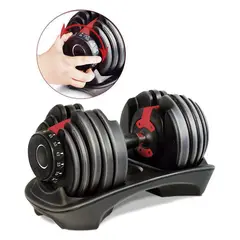 SPORTFITNESS - Mancuerna ajustable regulable 24kg