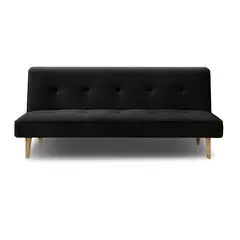 CASA BELLA - Sofa Cama Futon Danny Negro 179x78x78