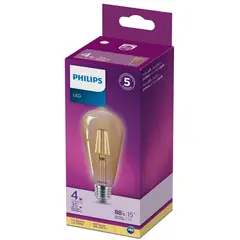 PHILIPS - Filamento Ámbar E27 ST64 Pera G2