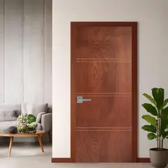 DIMFER - Puerta Interior HDF Madera nativa Cedro Africano