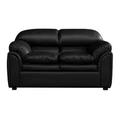 CASA BELLA - Juego de sala rodas 2 cuerpos negro