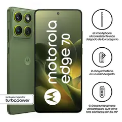 MOTOROLA - Celular Moto Edge 70 Verde 15+512 GB